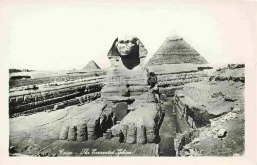 AK / Ansichtskarte  CAIRO  Kairo Caire Egypt The Excavated Sphinx