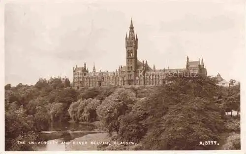 AK / Ansichtskarte  Glasgow  Scotland UK The University and River Kelvin