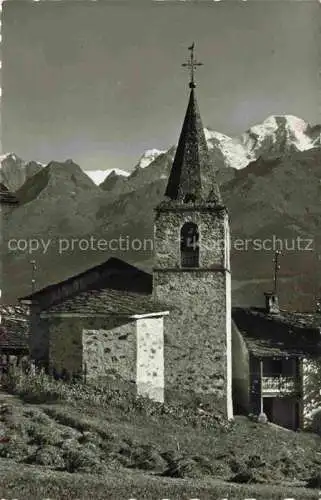 AK / Ansichtskarte Verbier_VS Eglise et les Combins 