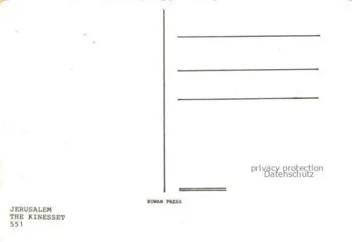 AK / Ansichtskarte  Jerusalem  Yerushalayim Israel Knesseth