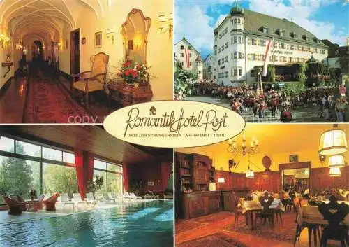 AK / Ansichtskarte  Imst Tirol AT Romantik Hotel Post Flur Hallenbad Gaststube