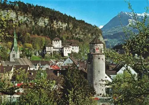 AK / Ansichtskarte  Feldkirch  Vorarlberg AT mit Dom St Nikolaus Schattenburg und Katzenturm