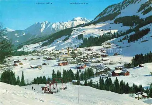 AK / Ansichtskarte  Riezlern Kleinwalsertal Vorarlberg mit Rubihorn und Nebelhorn