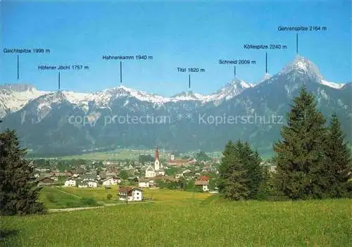 AK / Ansichtskarte  Reutte Tirol AT Panorama mit Tiroler Bergen