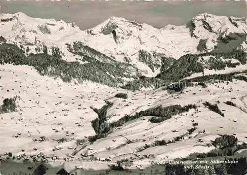 AK / Ansichtskarte Unterwasser__Toggenburg_SG mit Silberplatte und Saentis 