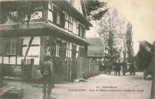 AK / Ansichtskarte Diefmatten Type de maison alsacienne a l entree du village Diefmatten