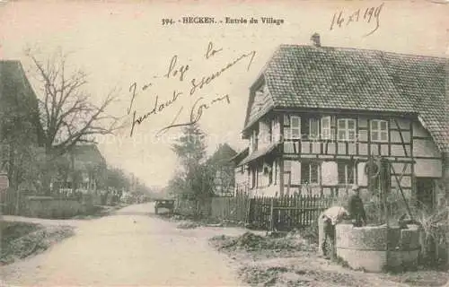 AK / Ansichtskarte Hecken_Altkirch_68_Haut Rhin Entree du village 