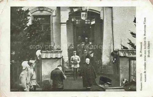 AK / Ansichtskarte Montreux Vieux_Altkirch_68_Haut Rhin Grande Guerre 1914 15 M. Poineare visite aux ecoliers 