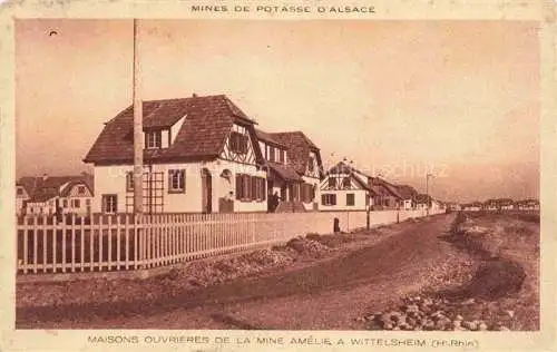 AK / Ansichtskarte Wittelsheim_68_Haut Rhin Maisons ouvrieres de la Mine Amelie Mines de Potasse d Alsace 