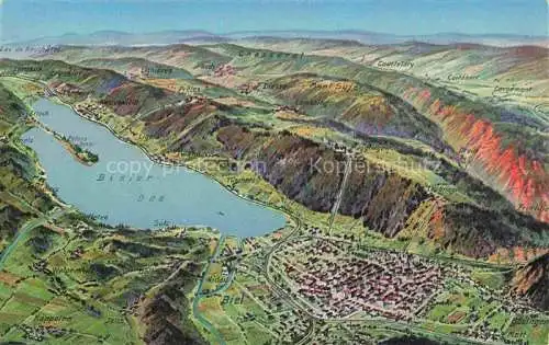 AK / Ansichtskarte Bielersee_Lac_de_Bienne_BE und Umgebung aus der Vogelperspektive