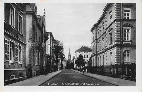 AK / Ansichtskarte  GIEssEN  Lahn Goethestrasse mit Universitaet