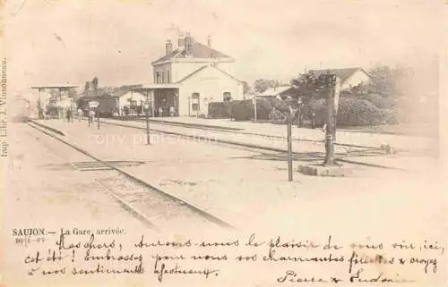 AK / Ansichtskarte Saujon_Saintes_17_Charente Maritime La gare arrivee 