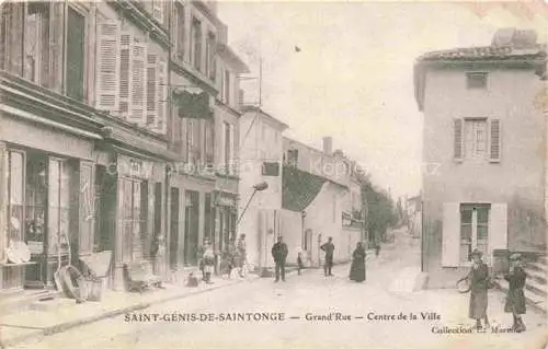 AK / Ansichtskarte Saint Genis de Saintonge Grande Rue centre de la ville Saint Genis de Saintonge