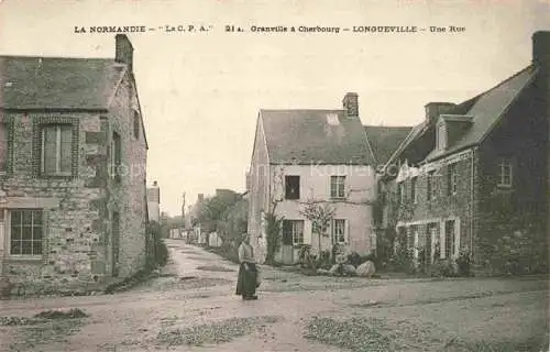 AK / Ansichtskarte Longueville_Coutances_50_Manche Une rue 