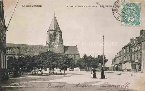 AK / Ansichtskarte Cerences_Coutances_50_Manche Place Eglise 