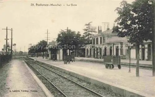 AK / Ansichtskarte Pontorson_Avranches_50_Manche La gare Bahnhof 