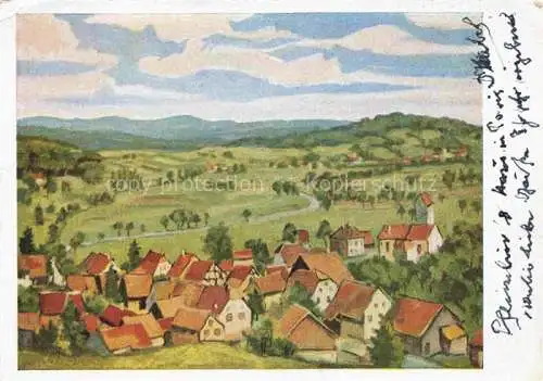 AK / Ansichtskarte Luffendorf_Largitzen_Altkirch_68_Haut Rhin Panorama G. Peters Kuenstlerkarte Sundgauverein Altkirch Nr. 15 