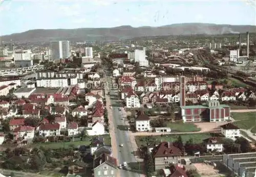 AK / Ansichtskarte Saint Louis__Alsace_68_St_Ludwig_Elsass Vue aerienne vers Bale Porte de France 