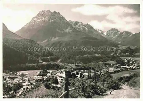 AK / Ansichtskarte Vulpera_Tarasp_Schuls_Scuol_GR mit Piz Pisoc 