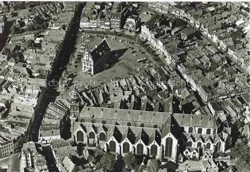 AK / Ansichtskarte  GOUDA NL St Johns Church and Gouda Fliegeraufnahme