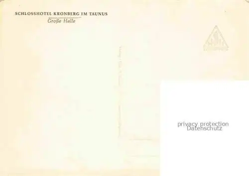 AK / Ansichtskarte  Kronberg  Cronberg Taunus Schlosshotel Kronberg Grosse Halle