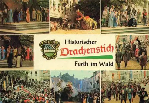 AK / Ansichtskarte  Furth im Wald Fuerth im Wald Historischer Drachenstich Volksschauspiel 