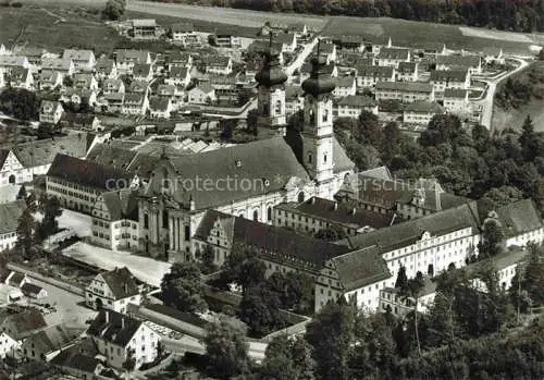 AK / Ansichtskarte  Zwiefalten Wuerttemberg Muenster und ehem Benediktinerkloster Fliegeraufnahme