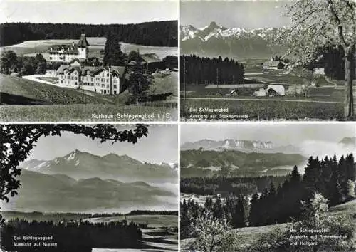 AK / Ansichtskarte Schlegwegbad_Linden_BE Kurhaus Stockhornkette Blick auf Niesen und Hohgant 