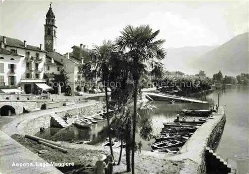 AK / Ansichtskarte Ascona_Lago_Maggiore_TI Hafen Panorama 