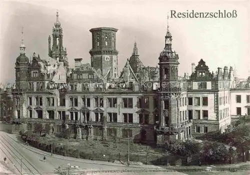 AK / Ansichtskarte  DRESDEN Elbe nach Zerstoerung 1945 Residenzschloss