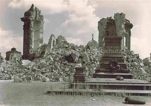 AK / Ansichtskarte  DRESDEN Elbe Frauenkirche nach Zerstoerung 1945