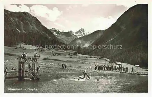 AK / Ansichtskarte Berguen_Bravuogn_Albula_GR Strandbad Alpen 