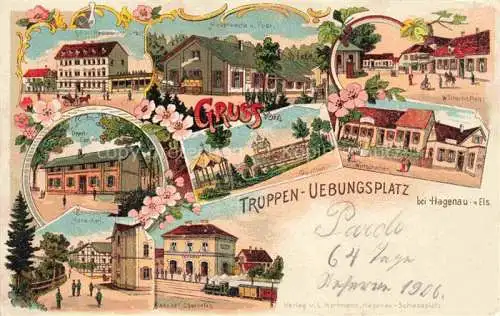 AK / Ansichtskarte Hagenau_67_Bas Rhin_Alsace Truppenuebungsplatz Litho 