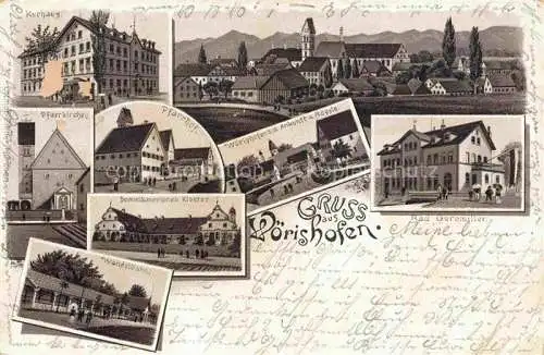 AK / Ansichtskarte  BAD WoeRISHOFEN Kurhaus Pfarrkirche Wandelbahn Pfarrhof Dominikanisches Kloster Stadtansicht Bad Geromiller Litho