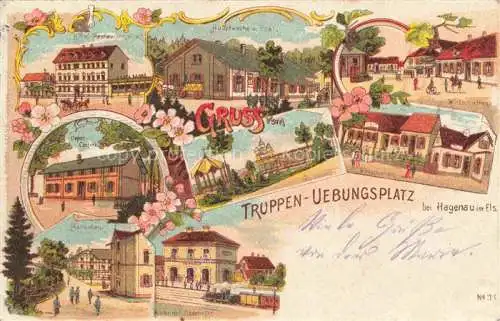 AK / Ansichtskarte Hagenau_67_Bas Rhin_Alsace Truppenuebungsplatz Litho 