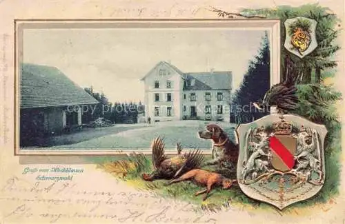 AK / Ansichtskarte  BADENWEILER BW Hotel Hochblauen im Schwarzwald Wappen Tiere