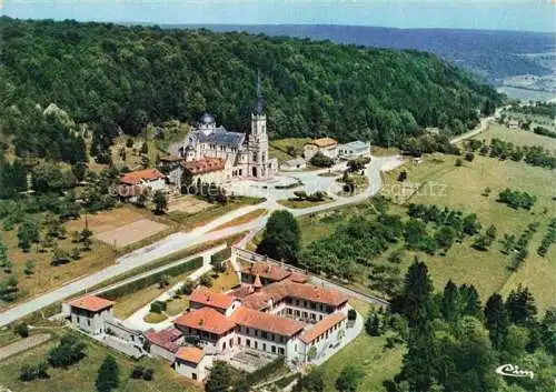 AK / Ansichtskarte Domremy la Pucelle_88_Vosges Vue aerienne Basilique Nationale de Ste Jeanne d Arc Le Carmel 