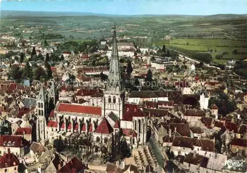 AK / Ansichtskarte Autun_71_Saone et Loire Vue aerienne sur la Cathedrale 