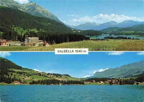 AK / Ansichtskarte Valbella__Lenzerheide_GR mit See und Lenzerhorn  