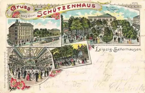 AK / Ansichtskarte  Sellerhausen LEIPZIG Schuetzenhaus Festsaal Litho