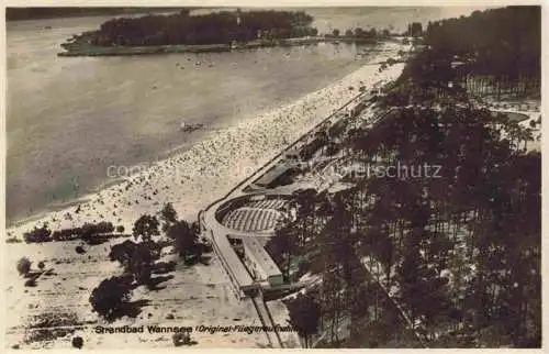 AK / Ansichtskarte  BERLIN Strandbad Wannsee Original Fliegeraufnahme