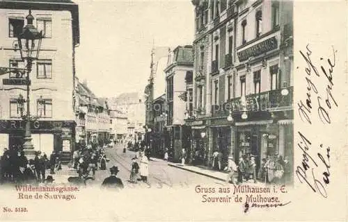 AK / Ansichtskarte Muehlhausen__MULHOUSE_68_Elsass_Haut Rhin Wildemannsgasse Rue de Sauvage 