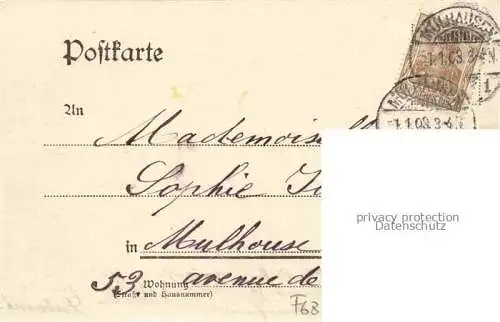 AK / Ansichtskarte Muehlhausen__MULHOUSE_68_Elsass_Haut Rhin Wildemannsgasse Rue de Sauvage 