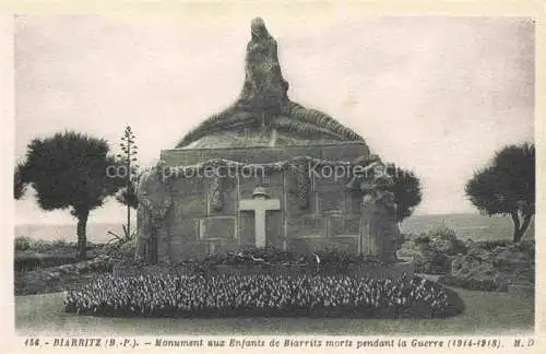 AK / Ansichtskarte BIARRITZ_64_Pyrenees_Atlantiques Monument aux Enfants de Biarritz morts pendant la Guerre 