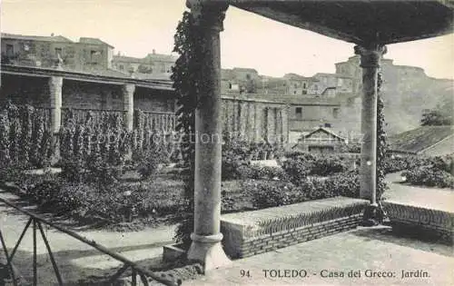 AK / Ansichtskarte  TOLEDO Castilla-La Mancha ES Casa del Greco Jardin