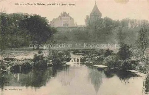 AK / Ansichtskarte Melzear_Melle_Niort_79_Deux Sevres Chateau et Tour de Melzear 
