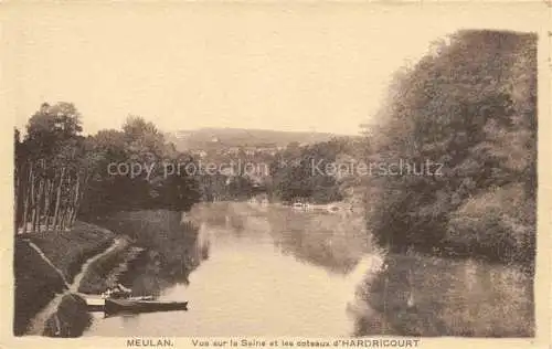 AK / Ansichtskarte Meulan_78_Yvelines Vue sur la Seine et les coteaux d Hardricourt 