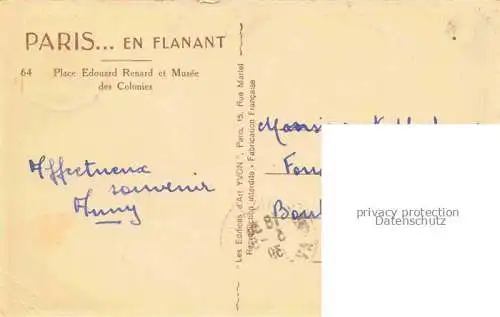 AK / Ansichtskarte PARIS_75 Place Edouard Renard et Musee des Colonies 