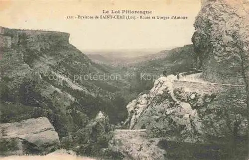 AK / Ansichtskarte Saint Cere_Figeac_46_Lot Route et Gorges d Autoire 