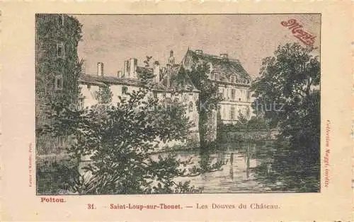 AK / Ansichtskarte Saint Loup sur Thouet Les Douves du Chateau Saint Loup sur Thouet
